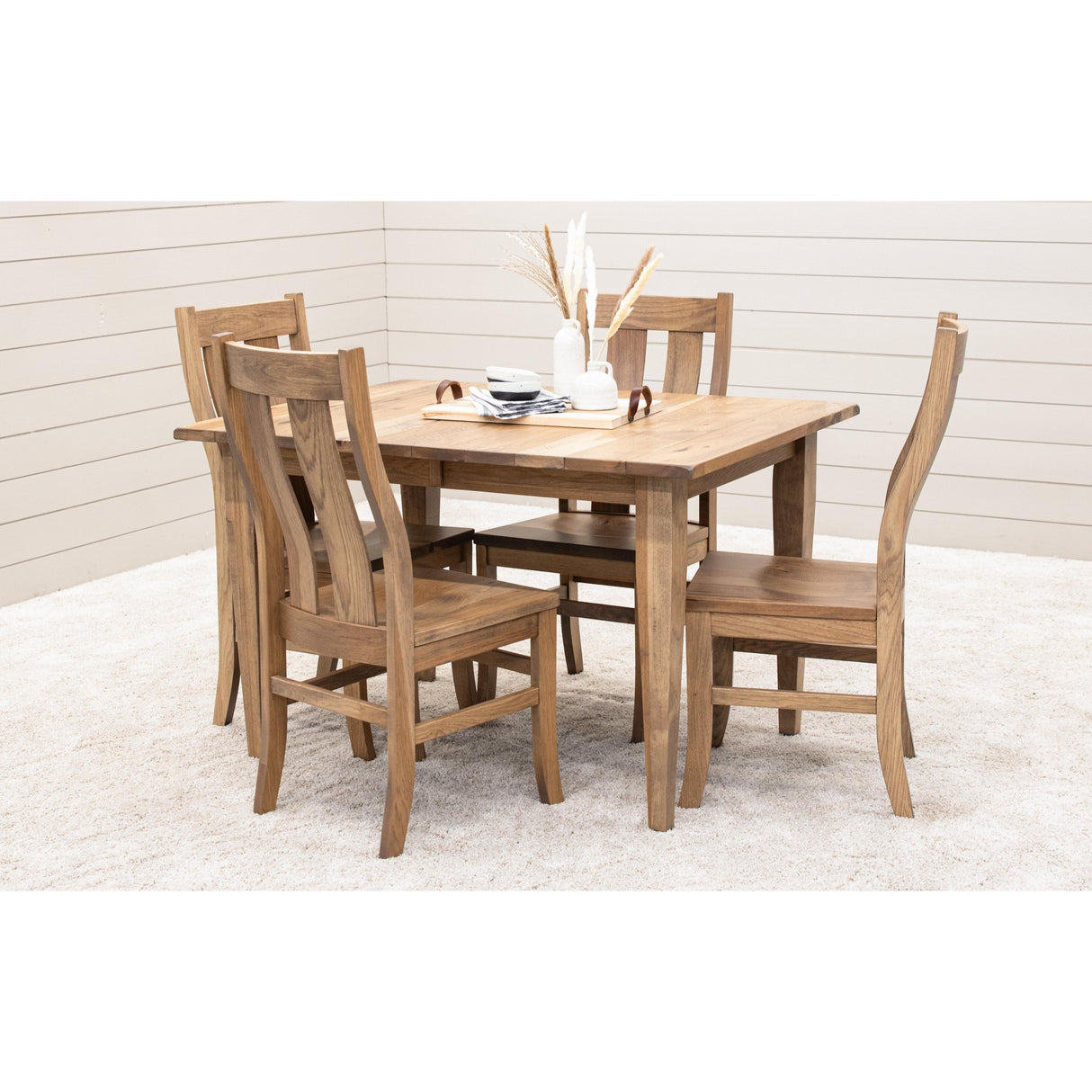 Arlington Straight Top Hickory Wood Side Dining Chair | WB