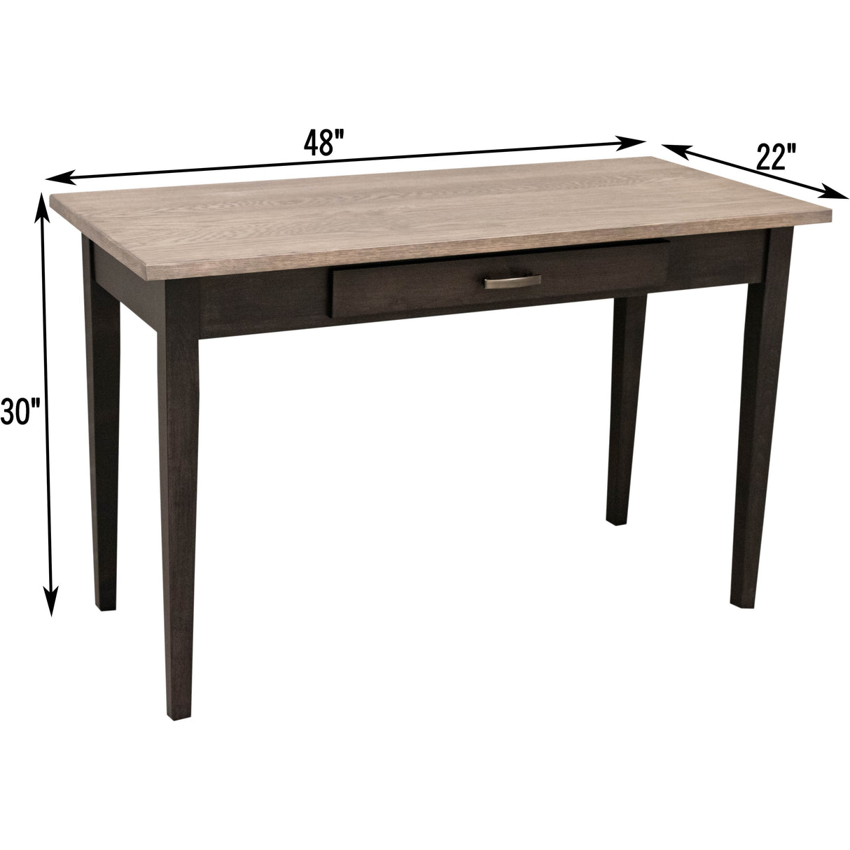 Shaker Black & Wood Writing Desk | M-DK&RWO-GRB