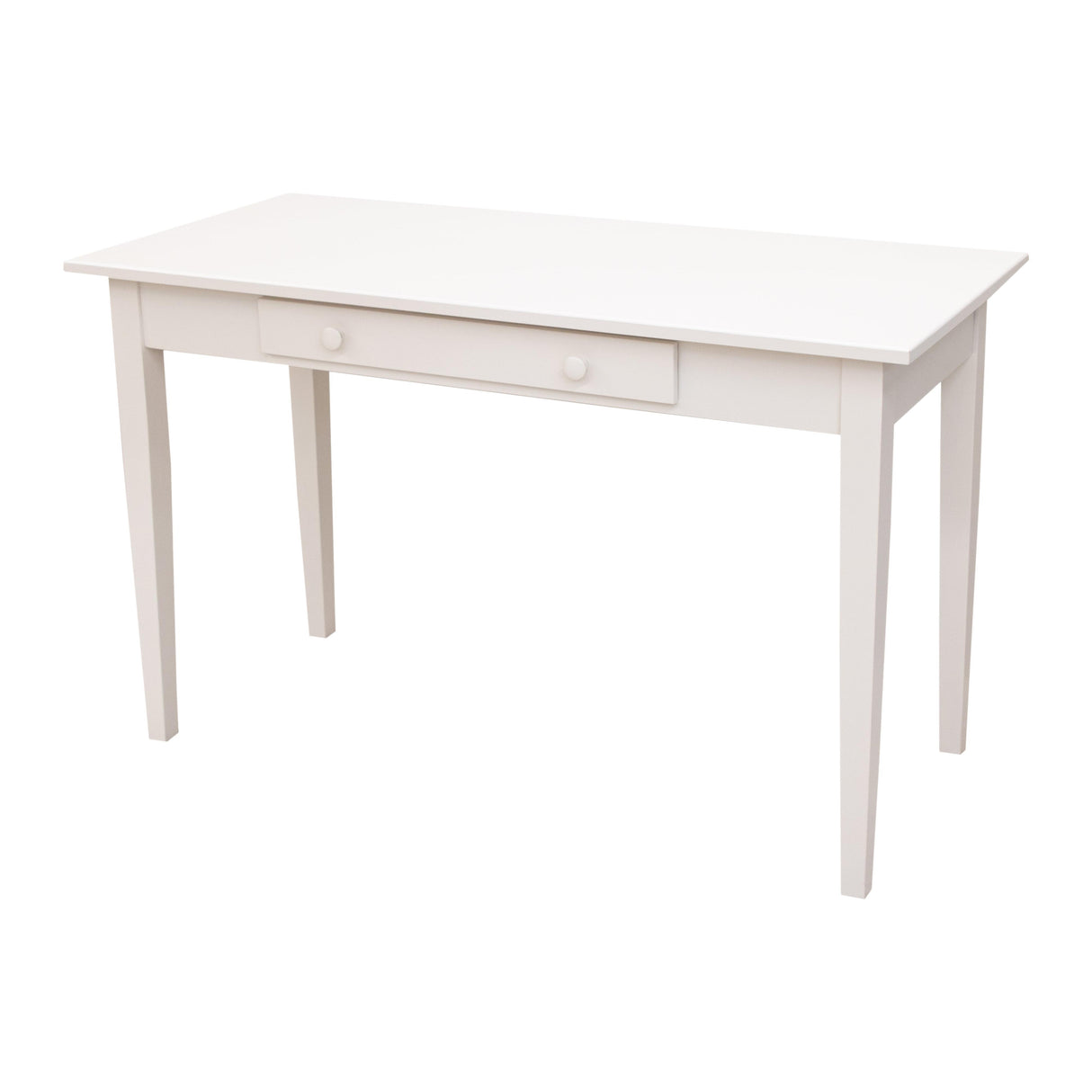 Shaker White Solid Wood Writing Desk | M-DW