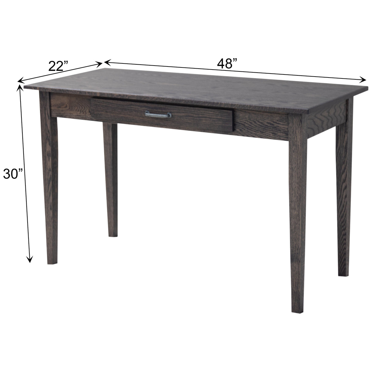 Shaker Oak Wood Writing Desk | GS