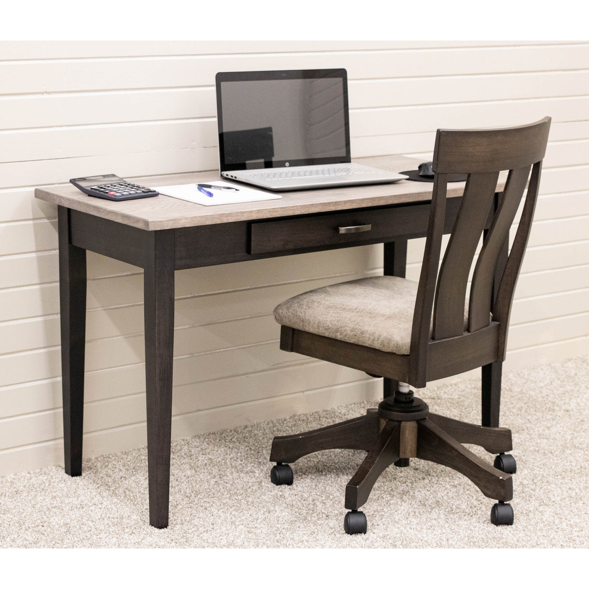 Shaker Black & Wood Writing Desk | M-DK&RWO-GRB