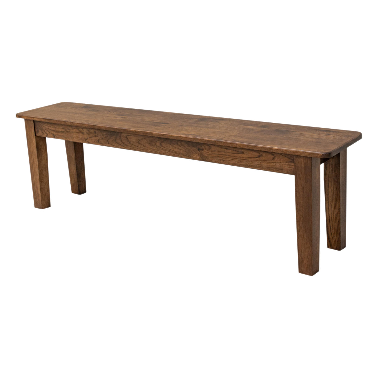 Heavy Shaker Leg Hickory Wood Dining Bench | BV