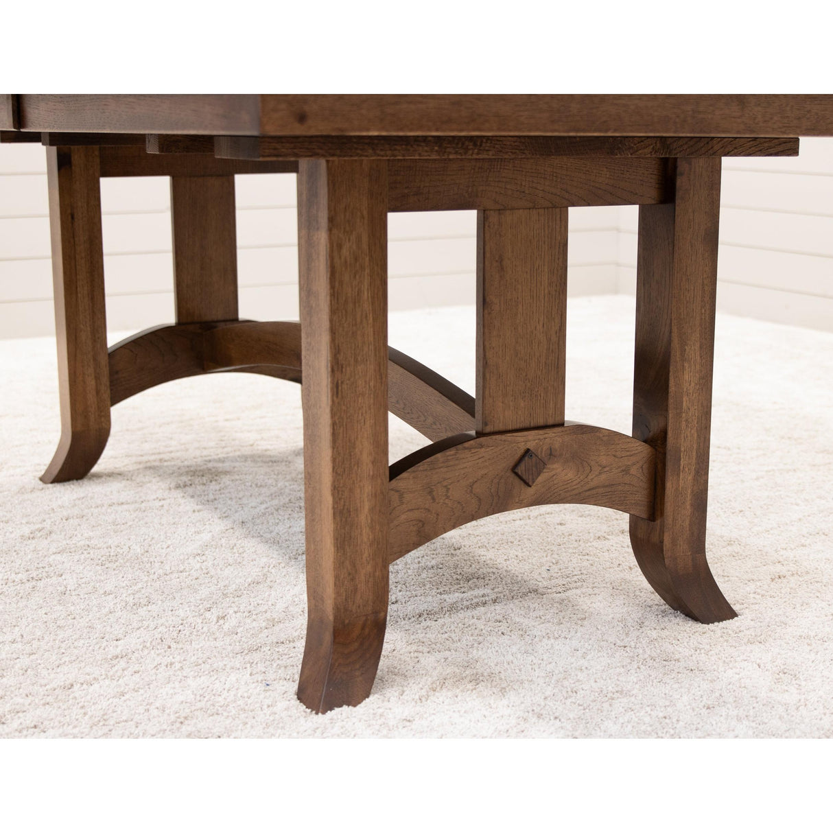 Shaker Hill Hickory Wood Extending Dining Table | ASB