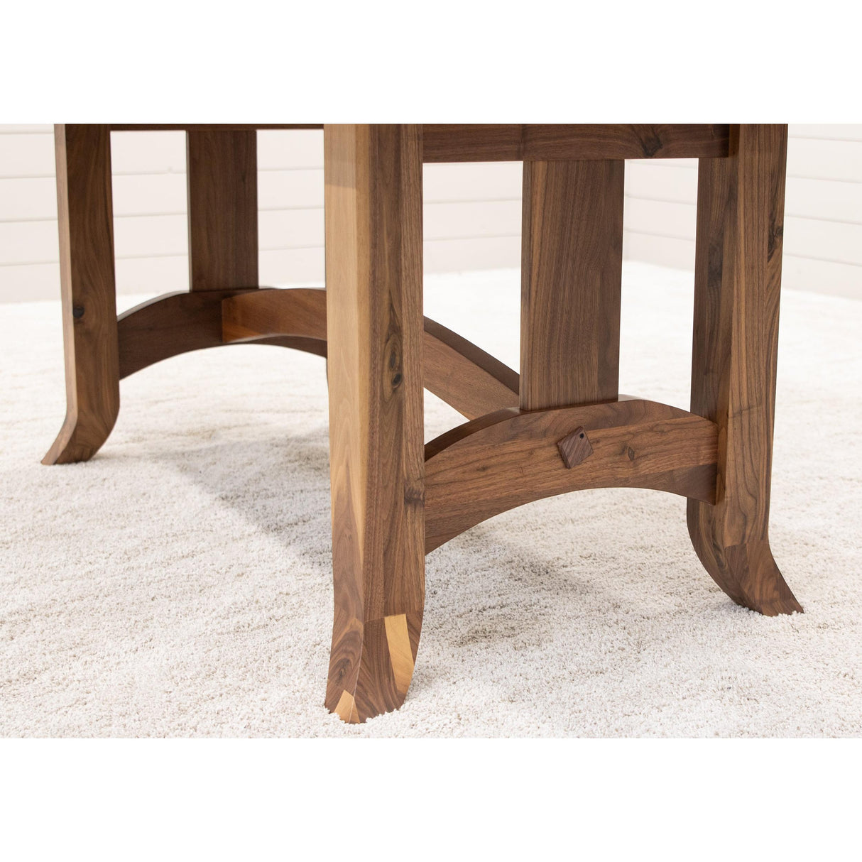 Shaker Hill Walnut Wood Extending Dining Table | NAT