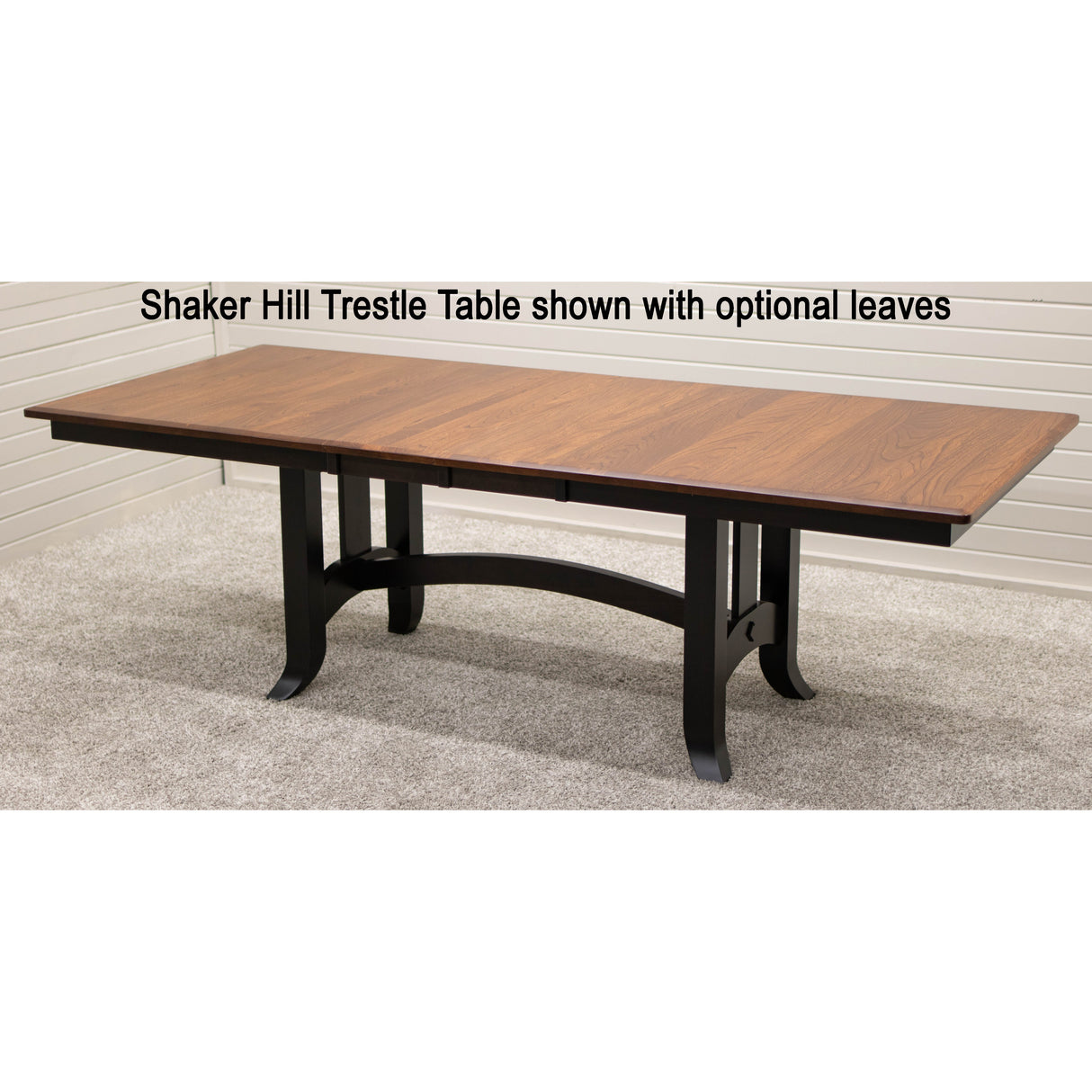 Shaker Hill White Oak Wood Extending Dining Table | DS