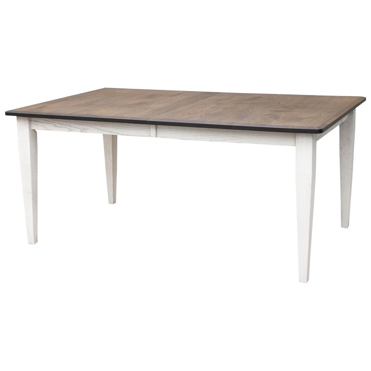 Classic Shaker White & Wood Extending Dining Table | O-GW&RWO-SB