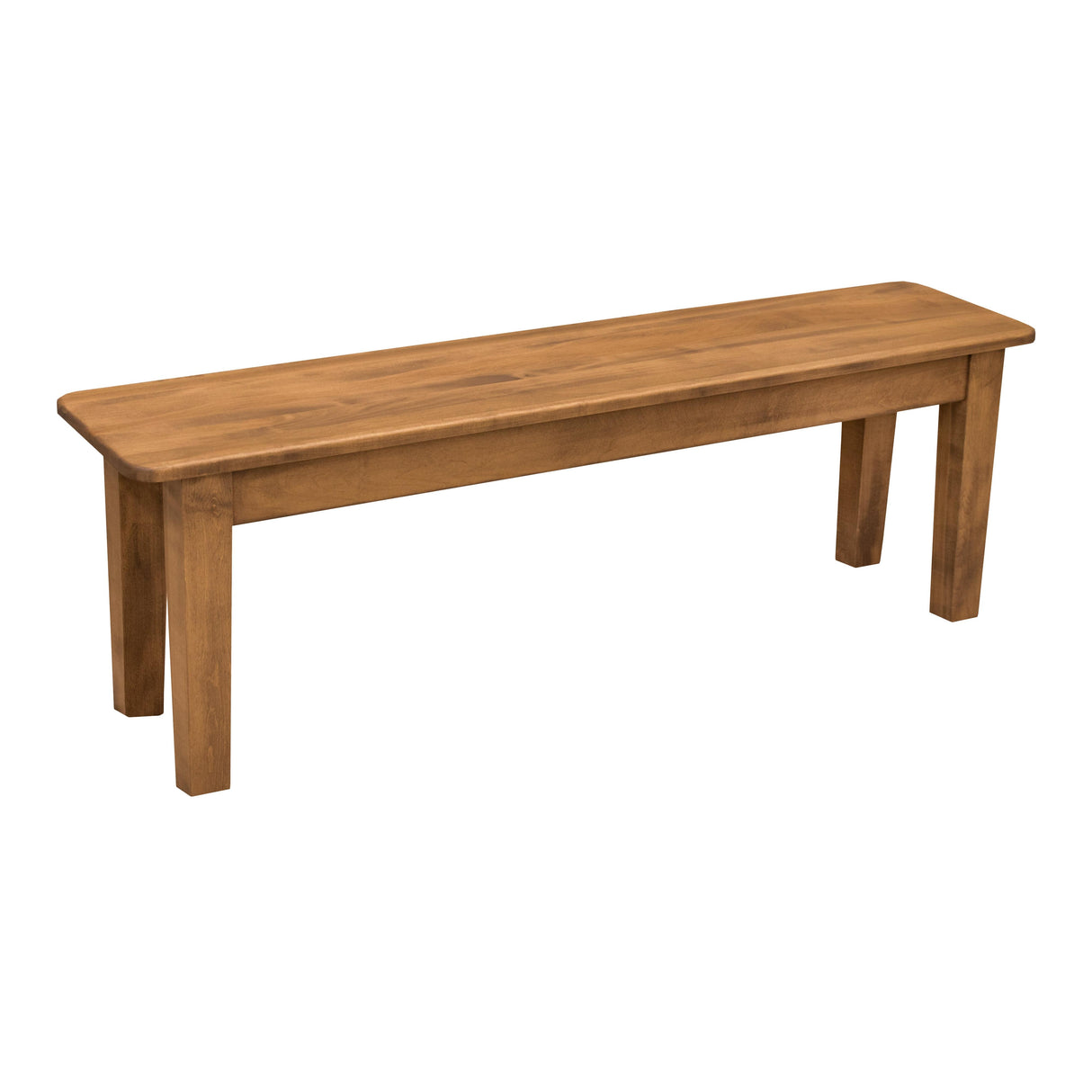 Shaker Leg Maple Wood Dining Bench | HC