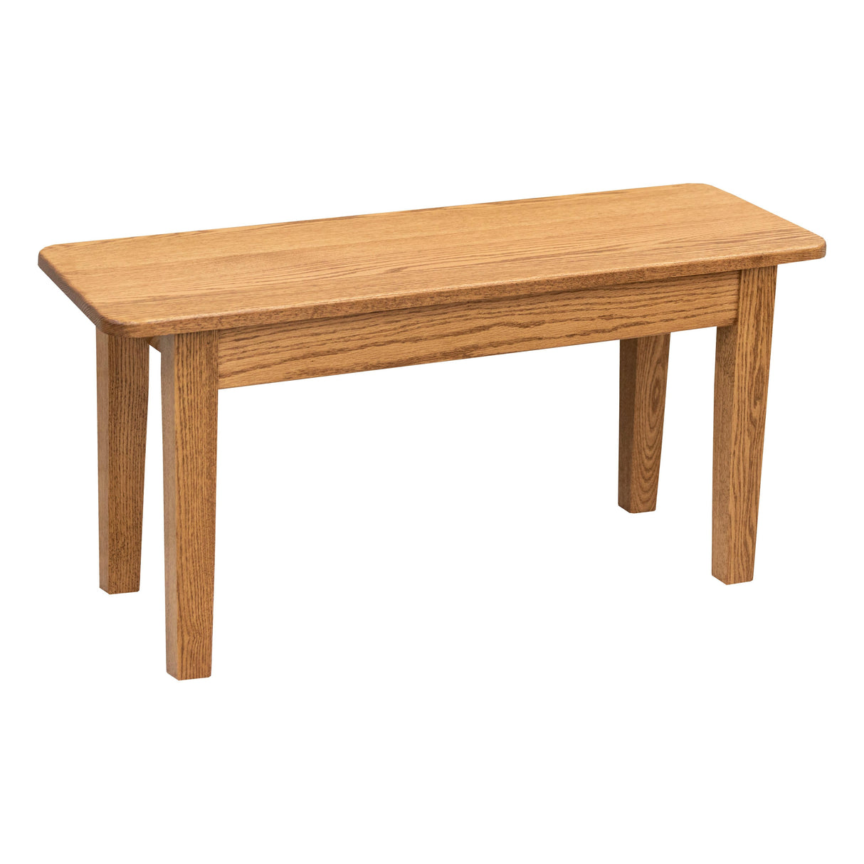 Shaker Leg Oak Wood Dining Bench | FW