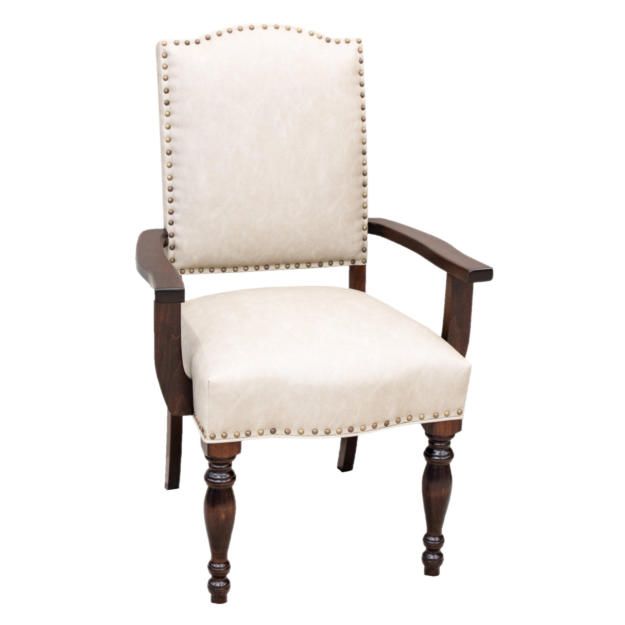 Shreveport Upholstered Dining Chair with Wood Arms | 4-148