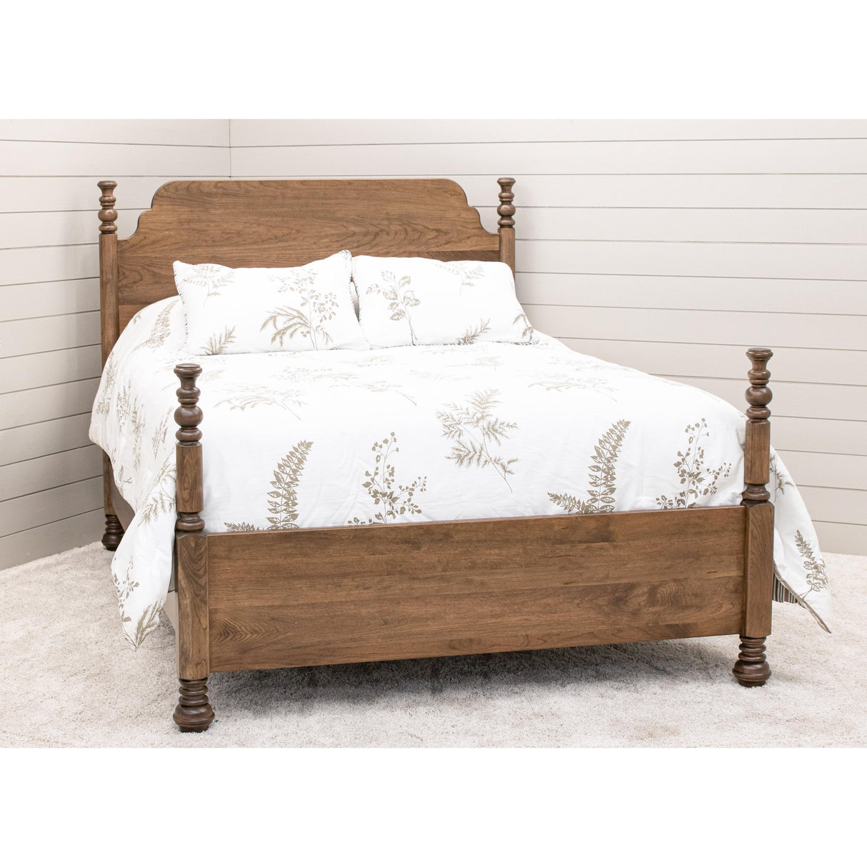 Augustine California King Cherry Wood Four Poster Bed | CO