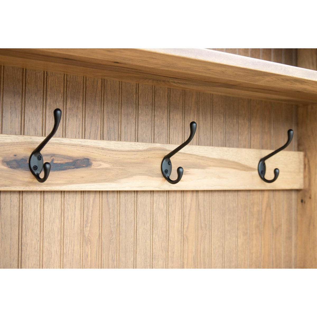 St. Louis Hickory Wood Hall Tree Bench | WB