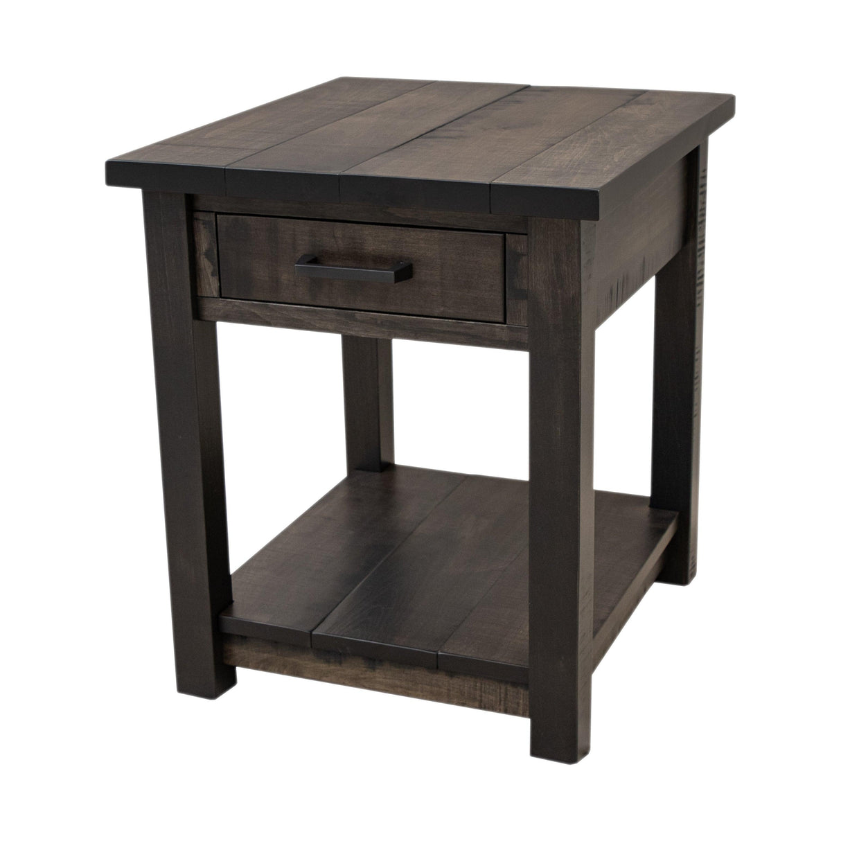 Arcadia Maple Wood Large Square Open End Table | DK