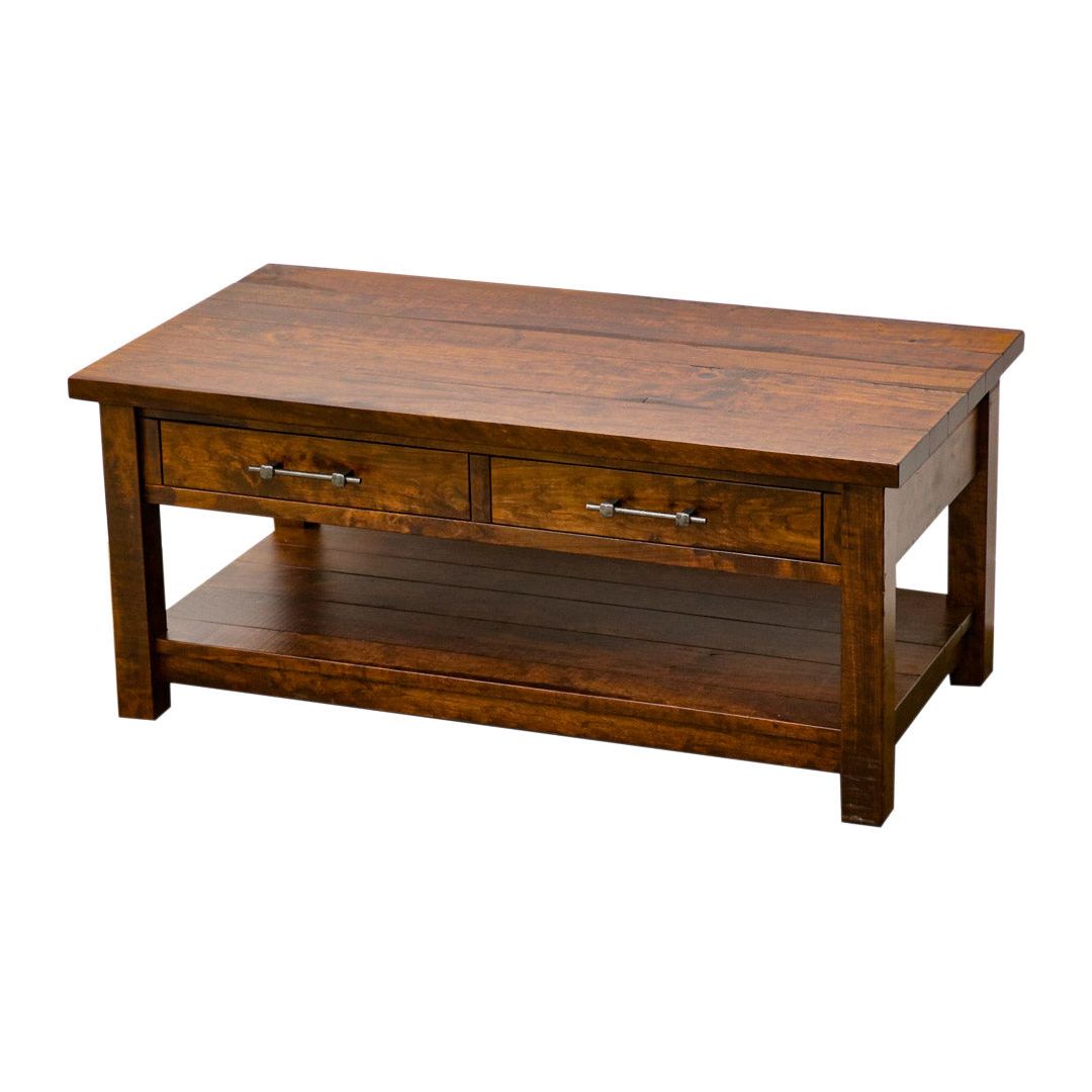 Arcadia Cherry Wood Rectangle Open Coffee Table | ASB