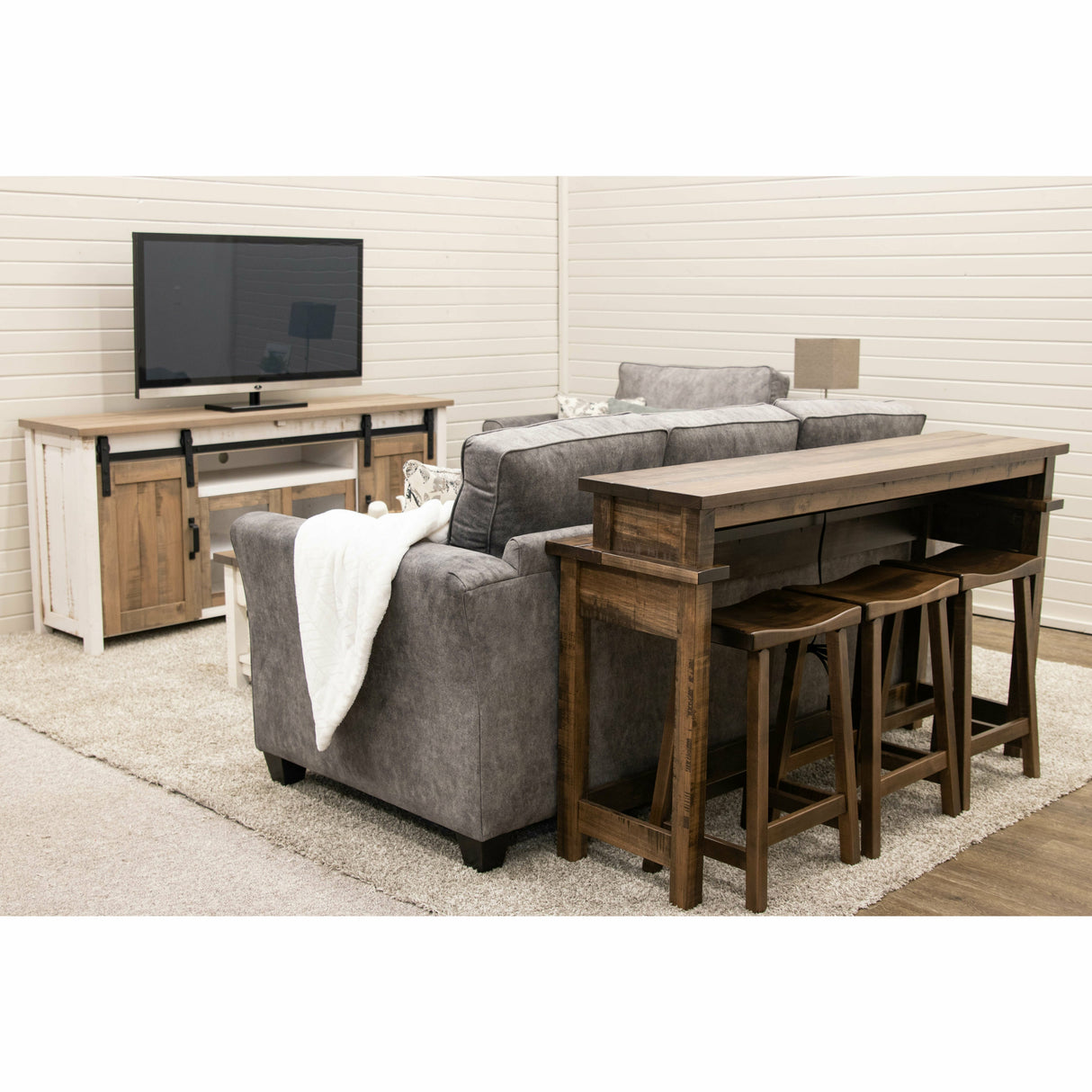 Arcadia Maple Wood Sofa Bar Table | CO