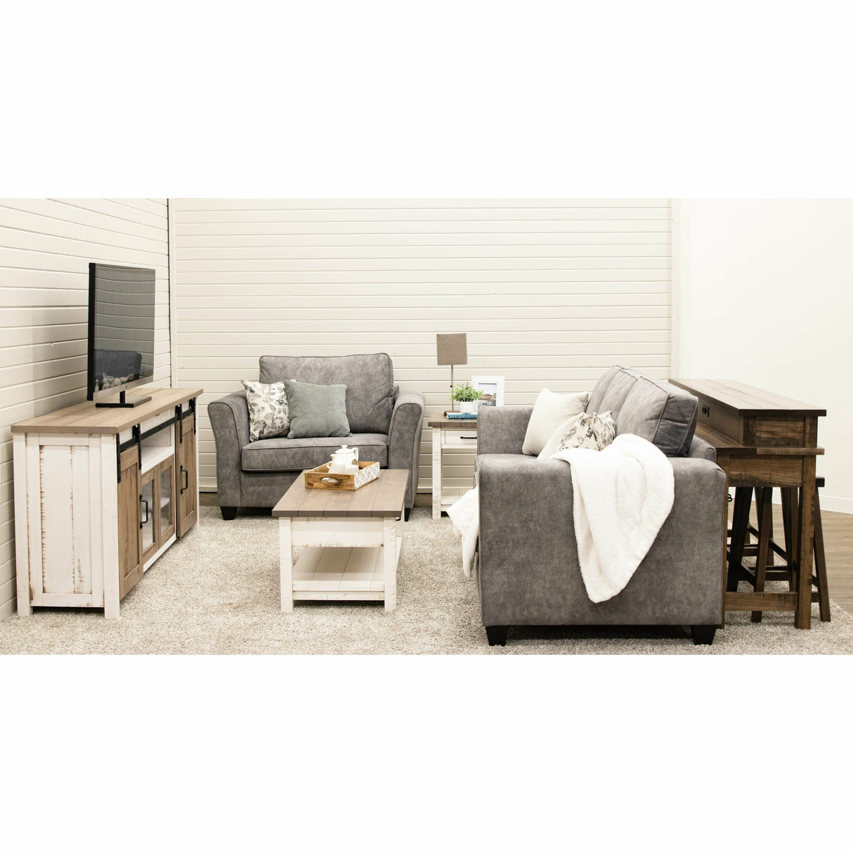 Arcadia Maple Wood Sofa Bar Table | CO