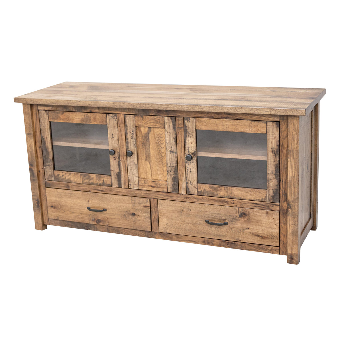 Arcadia 60" Hickory Wood TV Console | CO