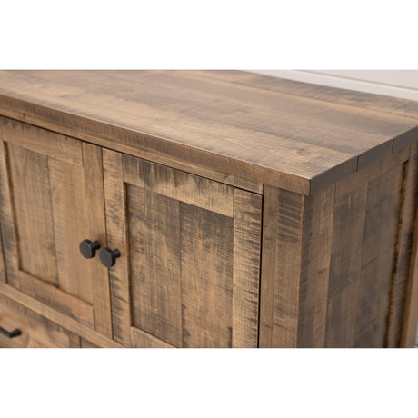 Arcadia 72" Maple Wood 4-Door TV Console | CO