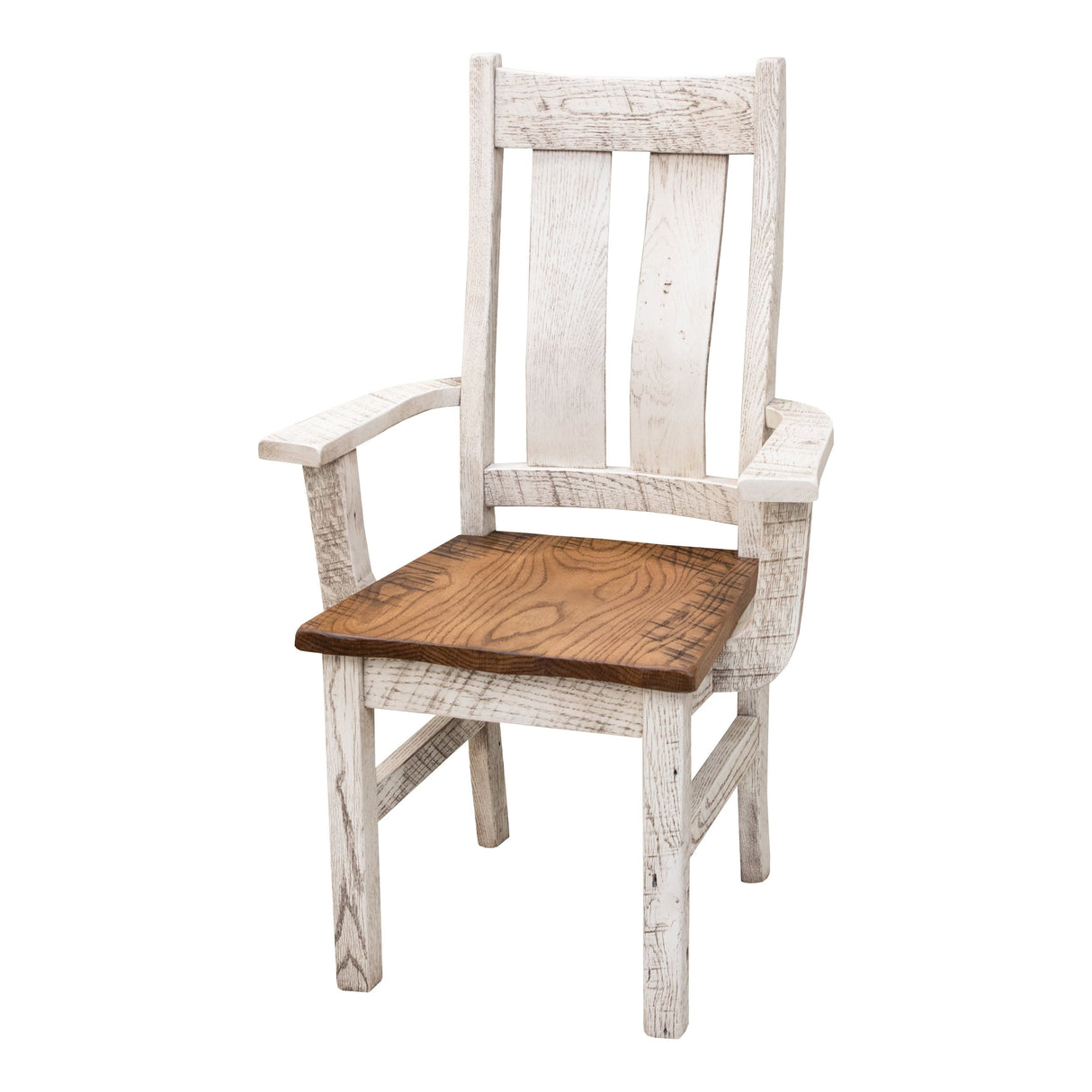 Timberland Reclaimed White & Wood Arm Dining Chair