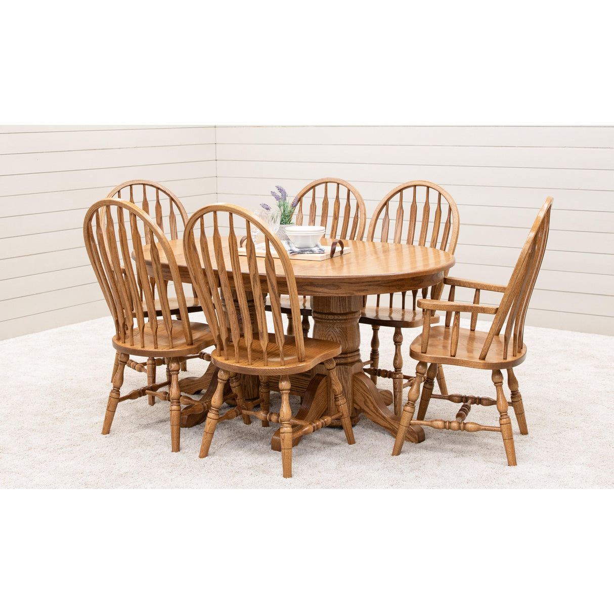 High Bent Paddle Oak Wood Side Dining Chair | S-14