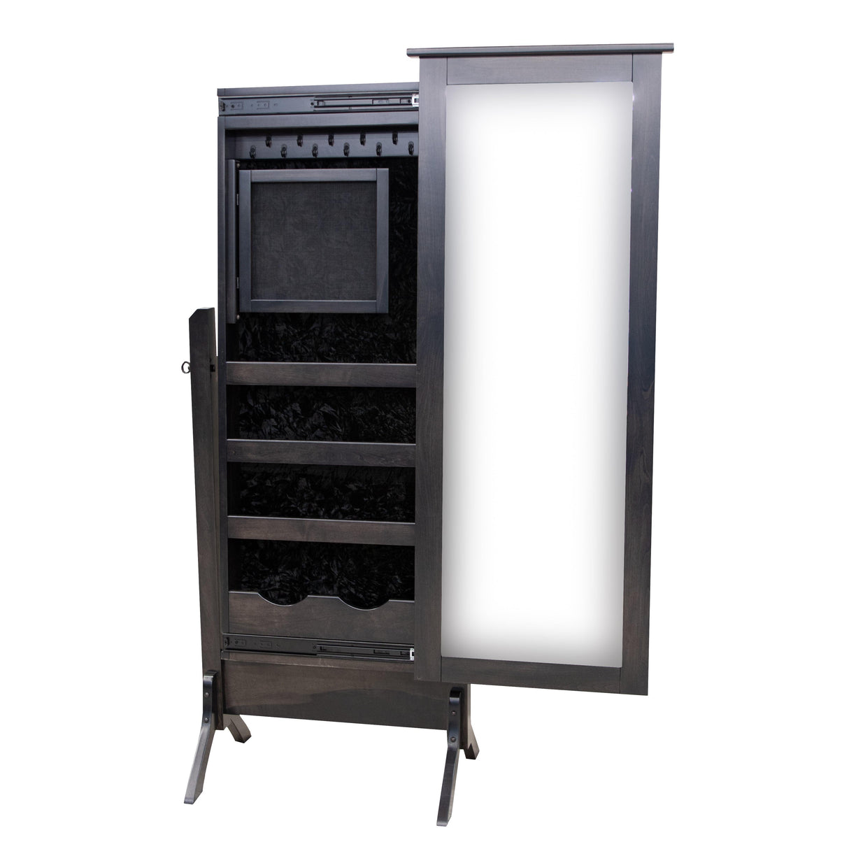 Shaker Sliding Jewelry Cheval Mirror