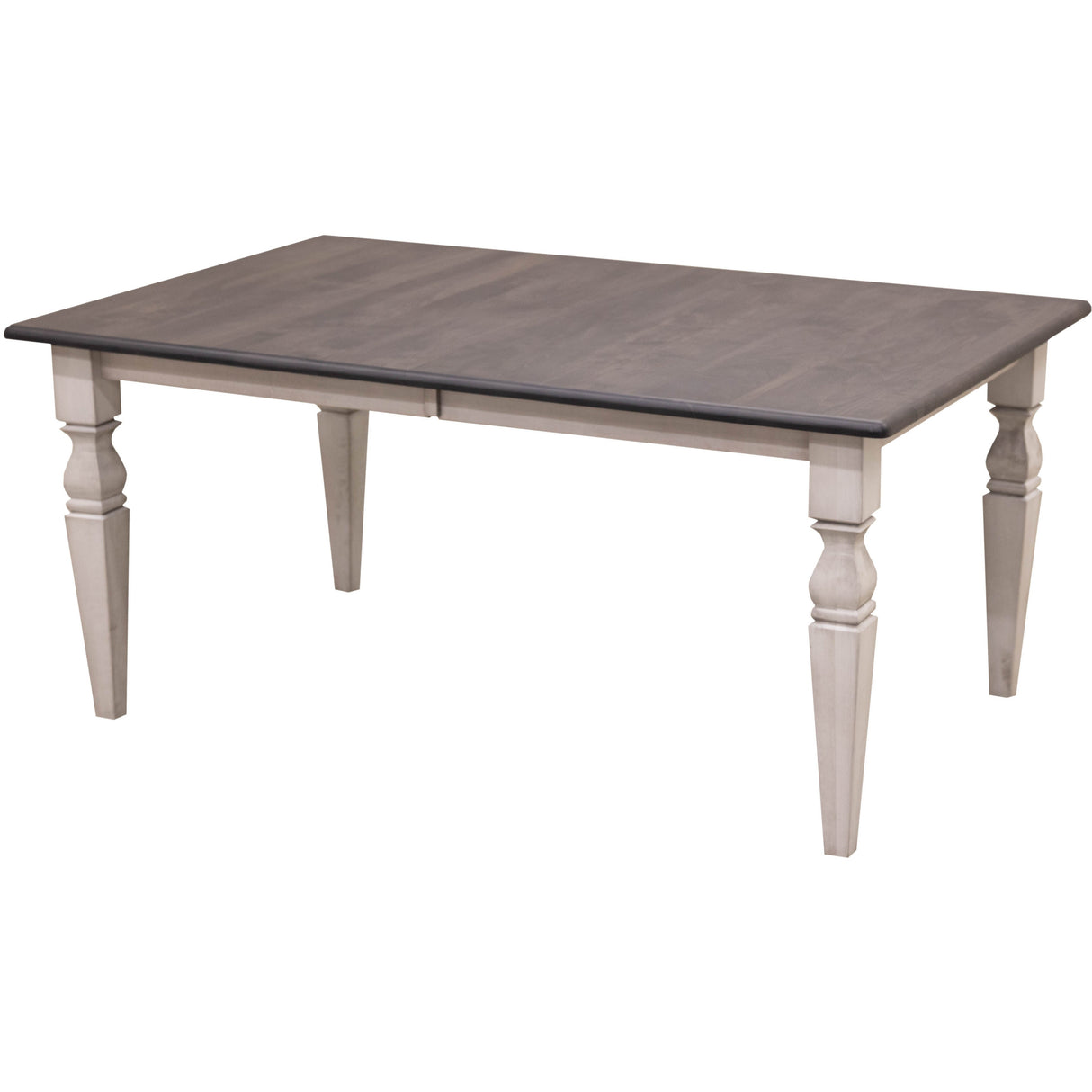 Classic Turned Cam Leg White & Wood Extending Dining Table | M-AV&GS