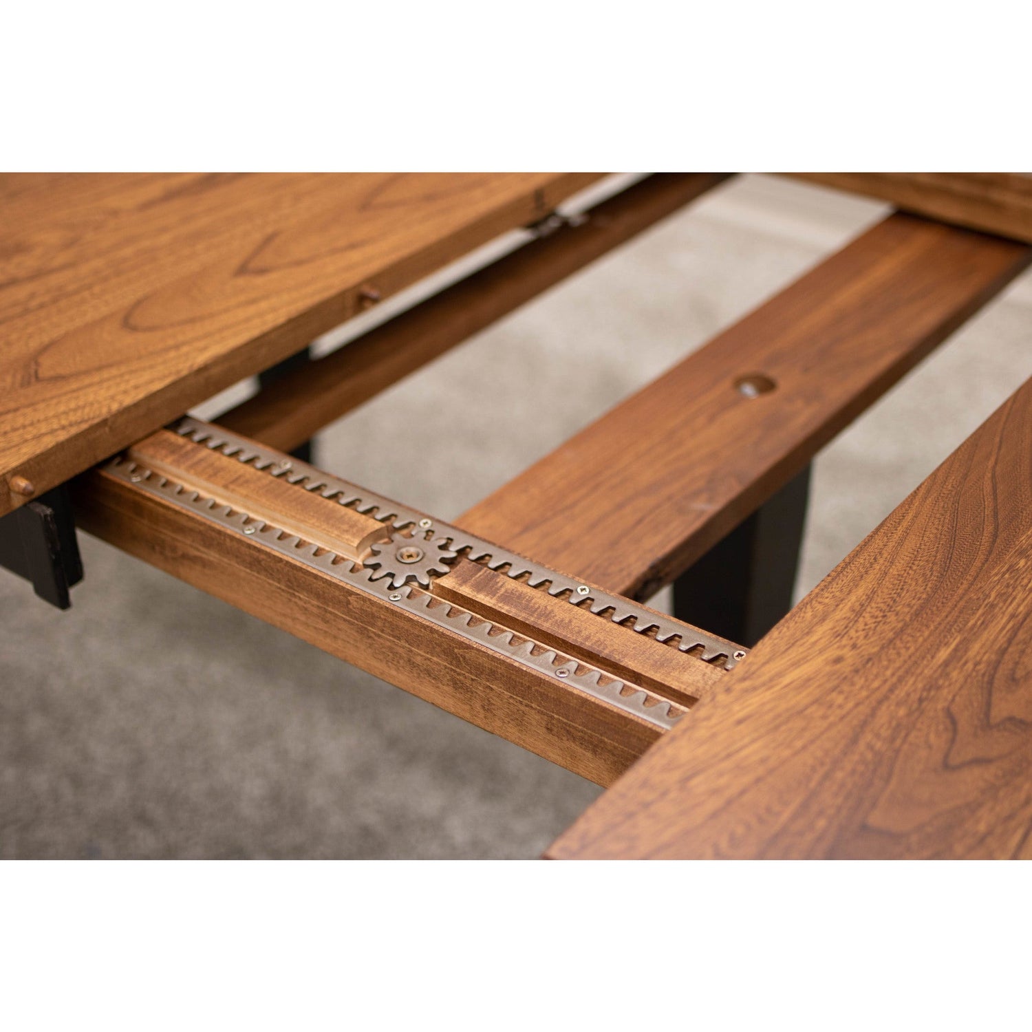 Classic Turned Cam Leg Black & Wood Extending Dining Table | M-EB&E-MC