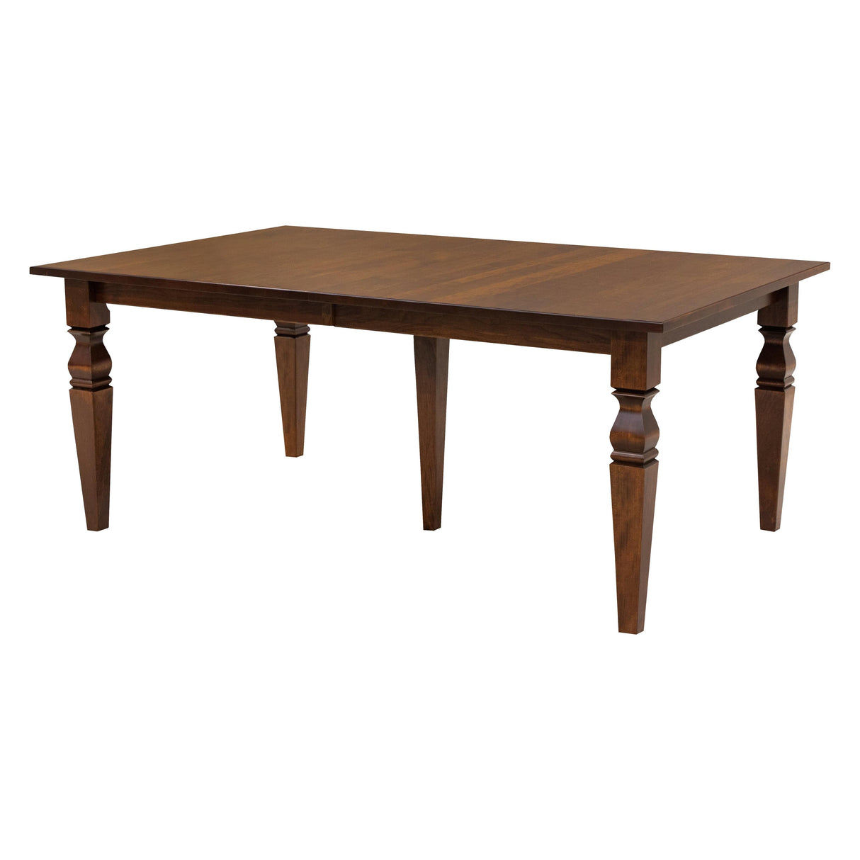 Amish Cherry Turned Leg Extendable Dining Set for 6-8