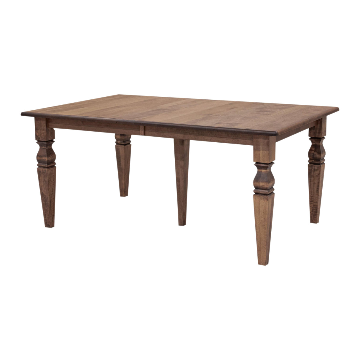 Classic Turned Cam Leg Maple Wood Extending Dining Table | CO