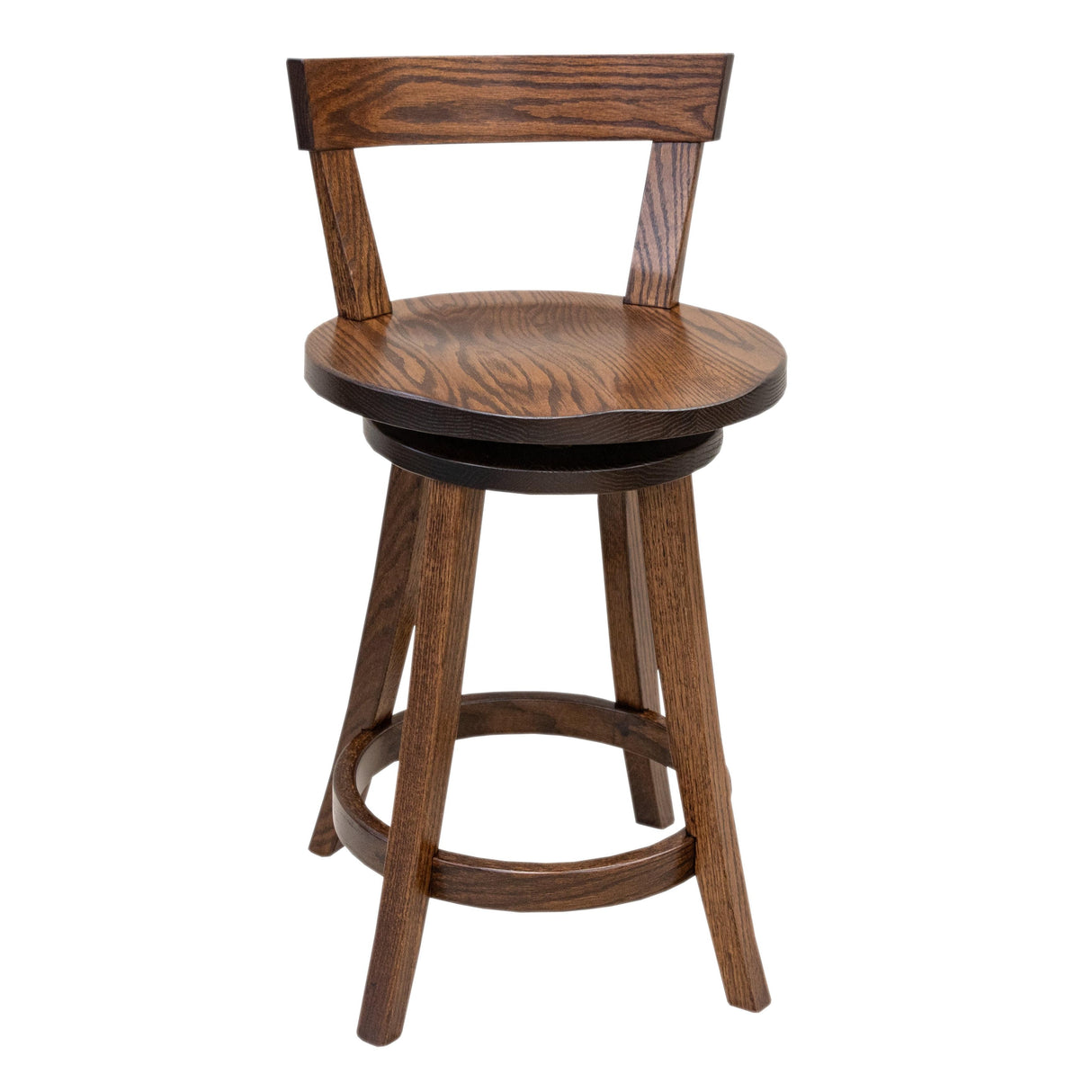Turnstone 24" Oak Wood Swivel Bar Stool | ASB