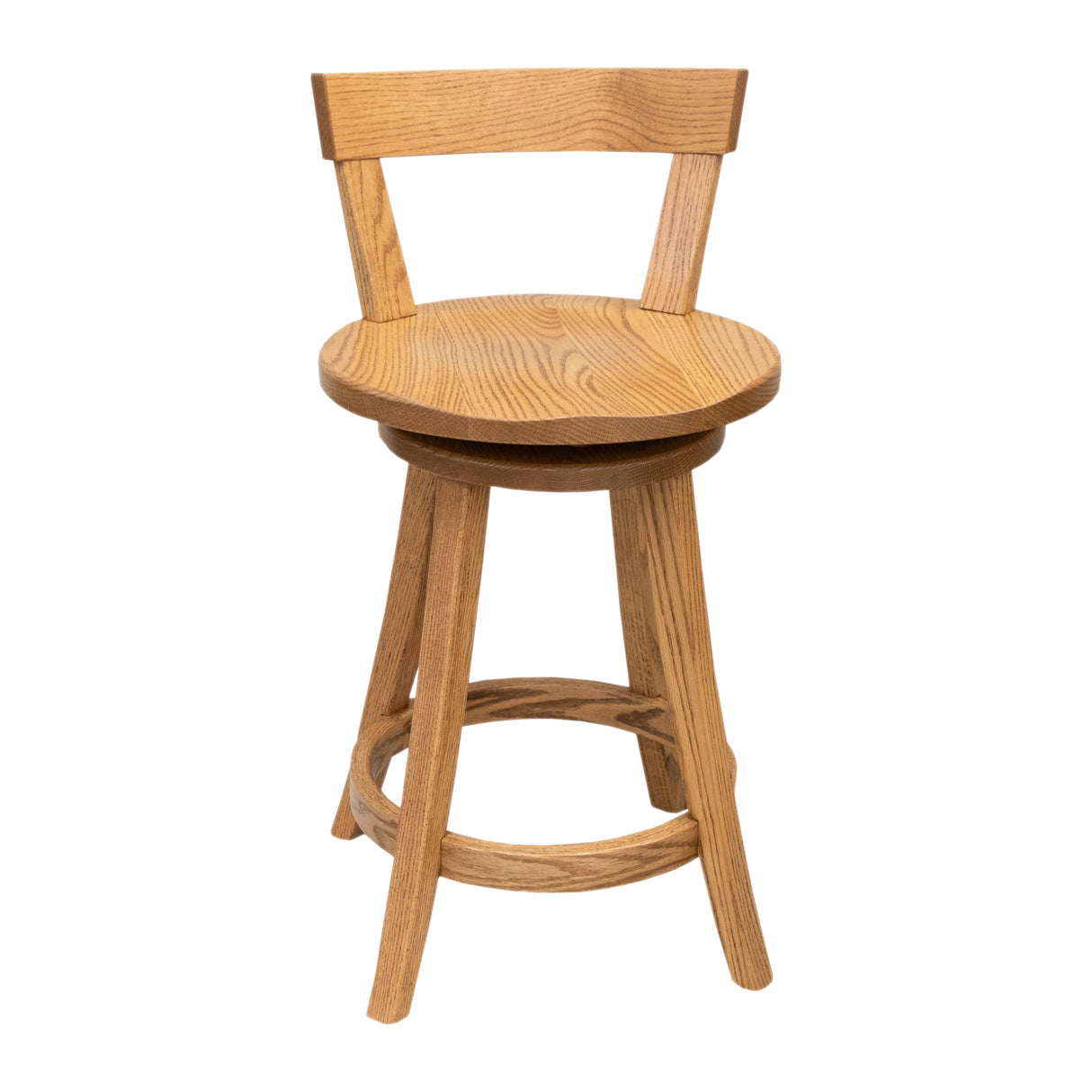 Turnstone 24" Oak Wood Swivel Bar Stool | FW