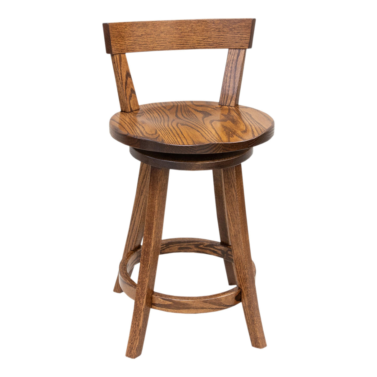 Turnstone 24" Oak Wood Swivel Bar Stool | MC