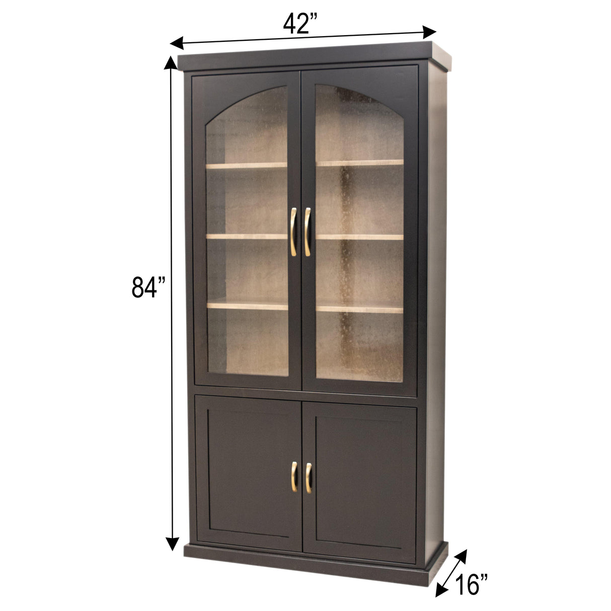 Tuscany Black & Wood Display Cabinet | M-EB&RH-WB