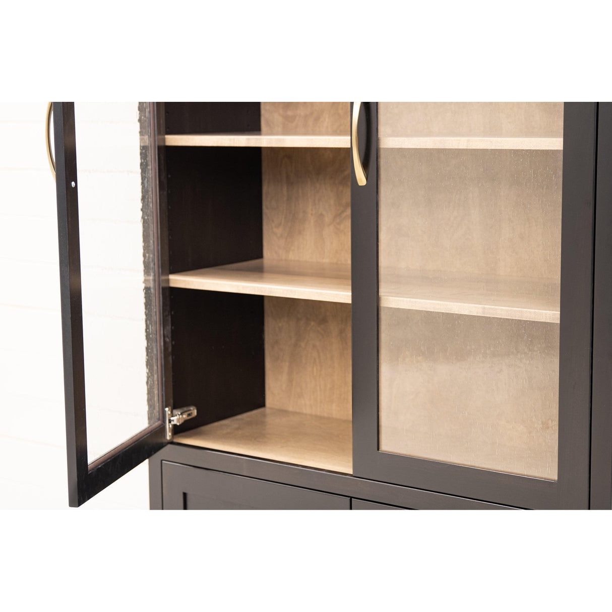 Tuscany Black & Wood Display Cabinet | M-EB&RH-WB