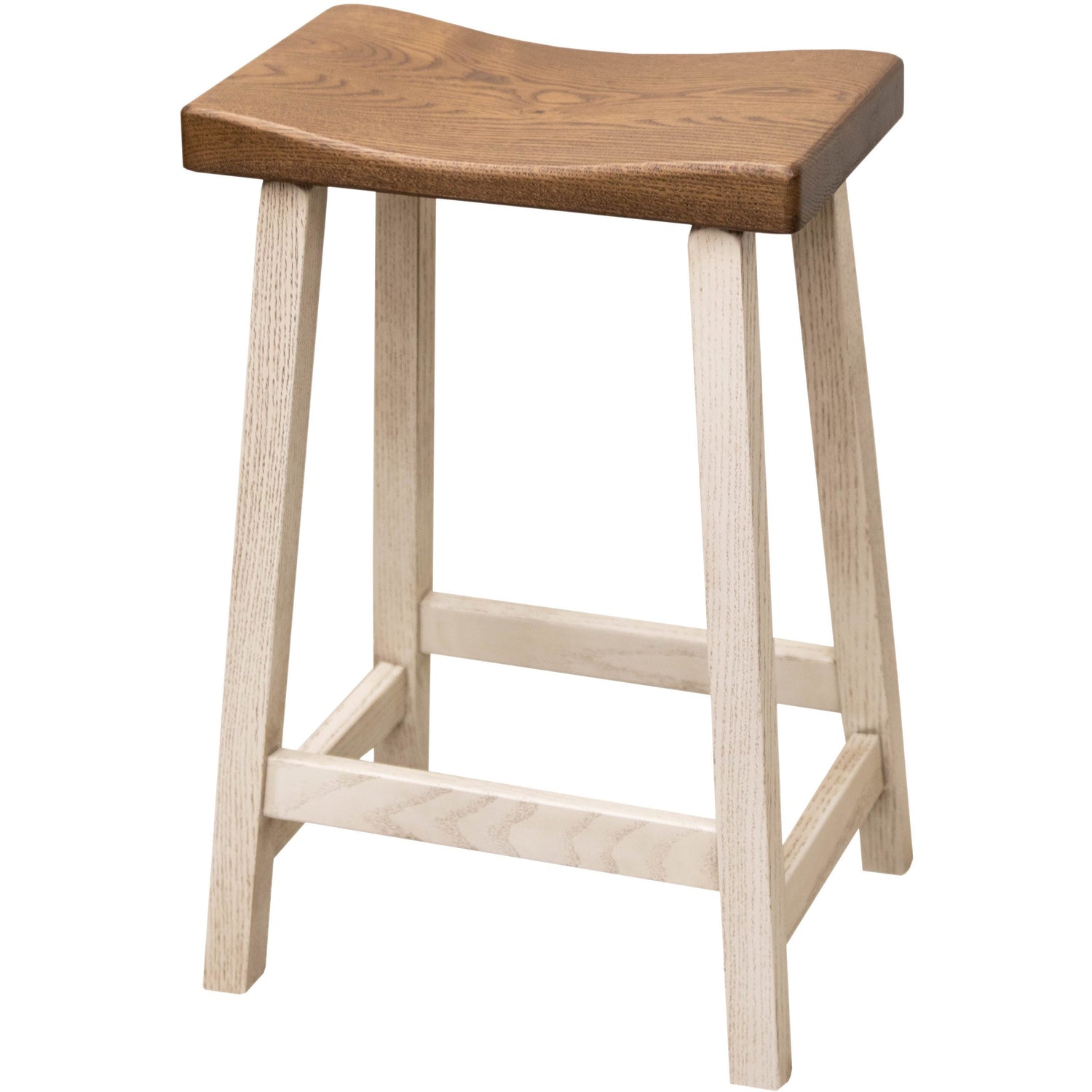 Urban 24" White & Wood Bar Stool | O-CS&RWO-CO