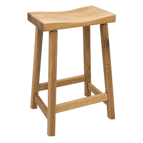 Urban 24" White Oak Wood Bar Stool | DS