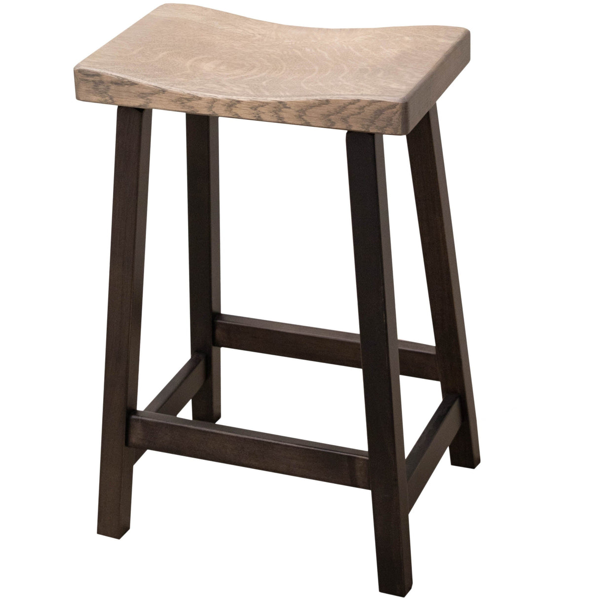 Urban 24" Black & Wood Bar Stool | M-DK&RWO-GRB