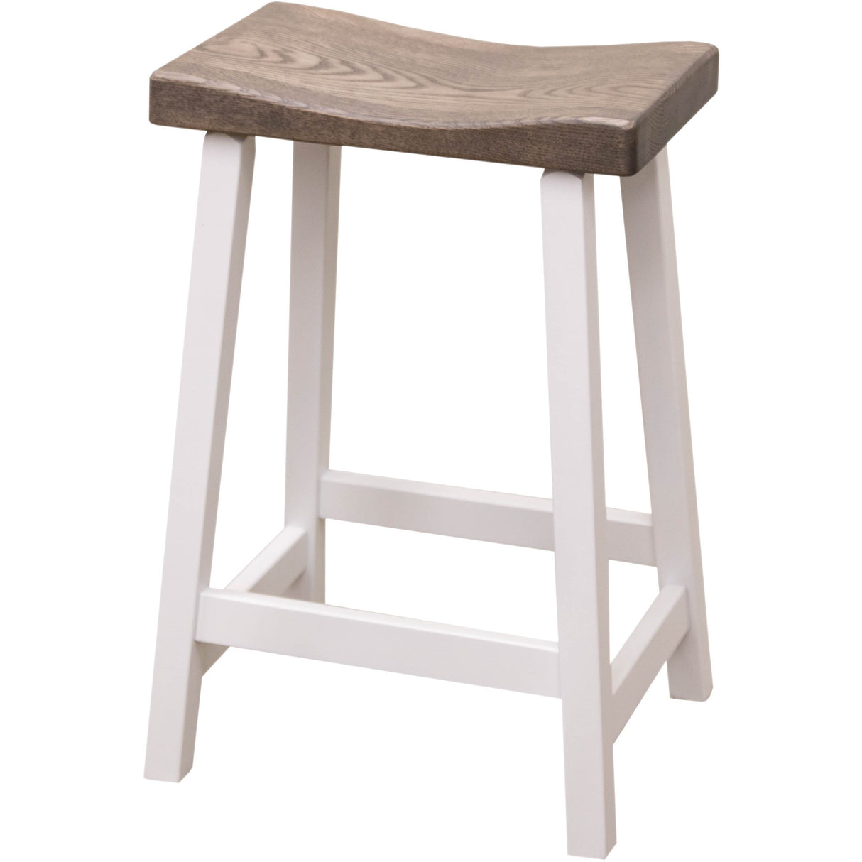 Urban 24" White & Wood Bar Stool | M-DW&RWO-GRB