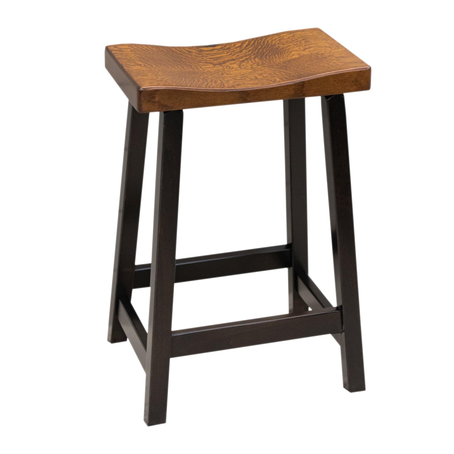 Urban 24" Black & Wood Bar Stool | M-EB&RQSWO-GB