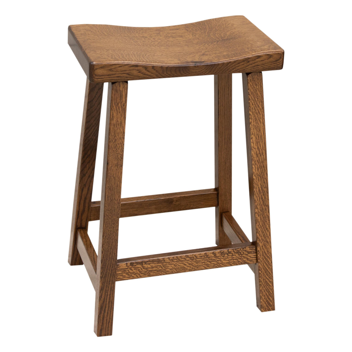Urban 24" Quarter Sawn White Oak Wood Bar Stool | ASB