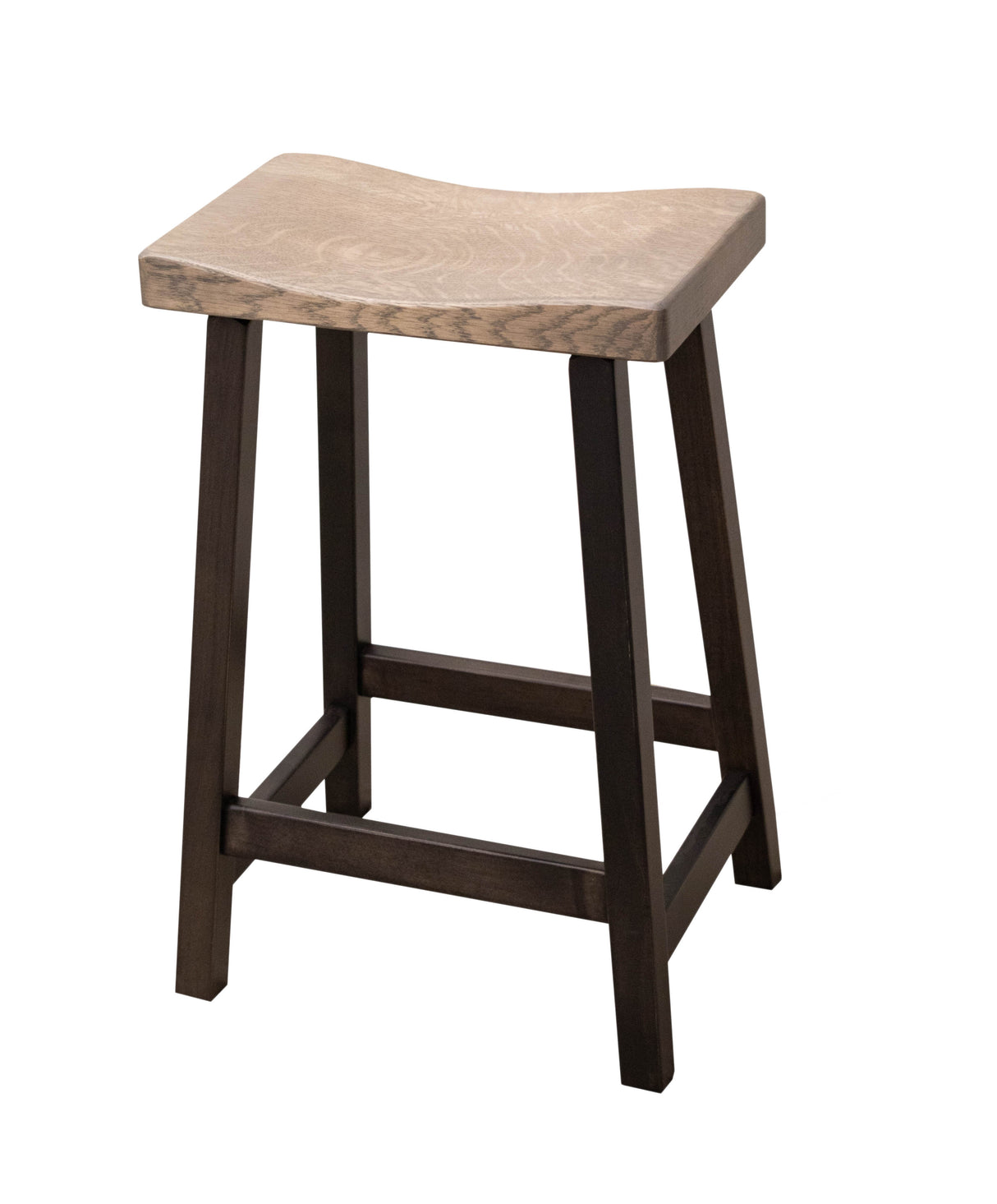 Urban 24" Black & Wood Bar Stool | M-DK&RWO-GRB