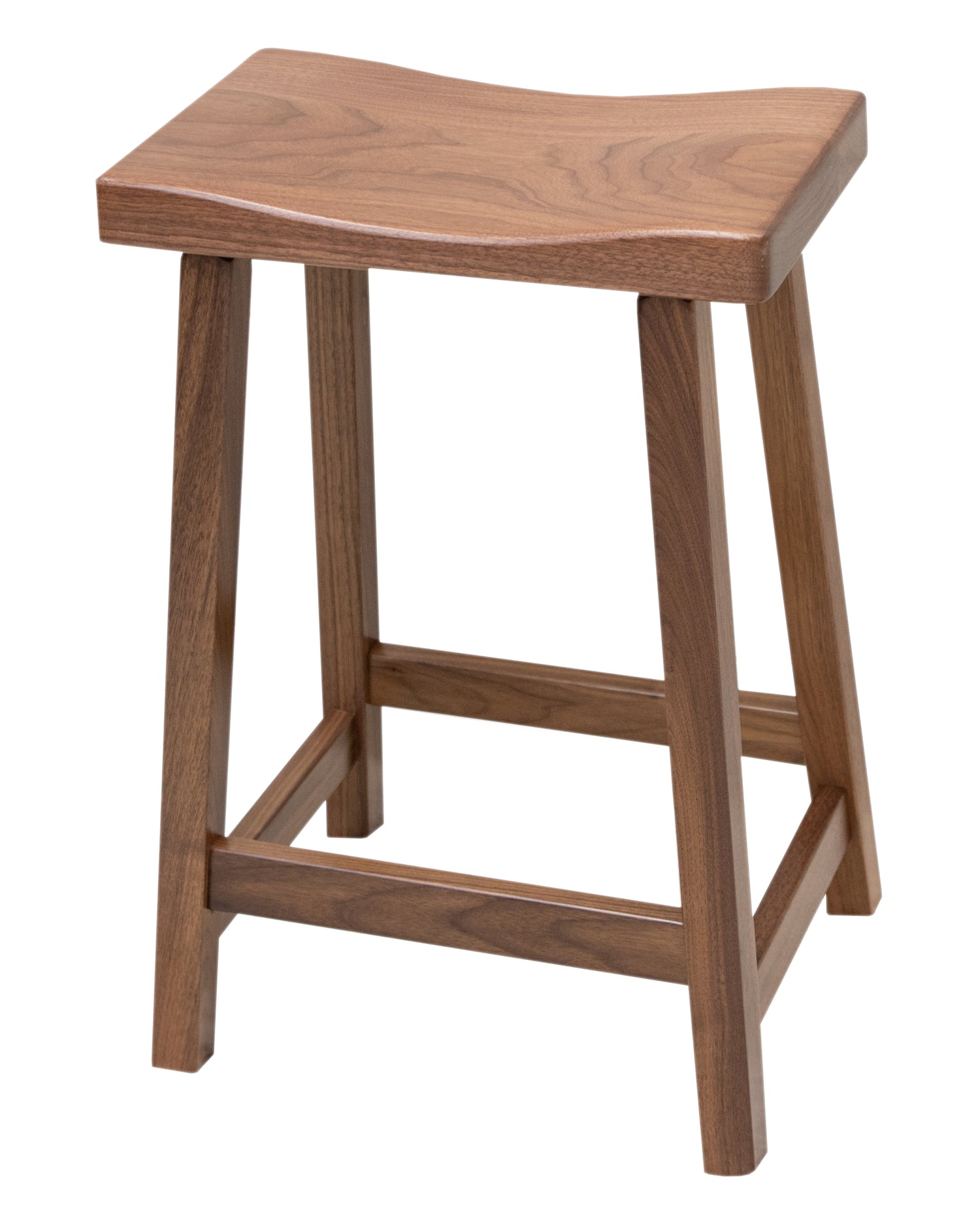 Urban 24" Walnut Wood Bar Stool | NAT