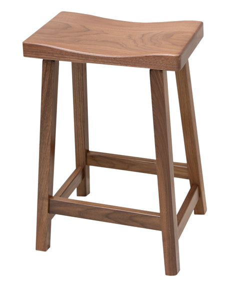 Urban 24" Walnut Wood Bar Stool | NAT