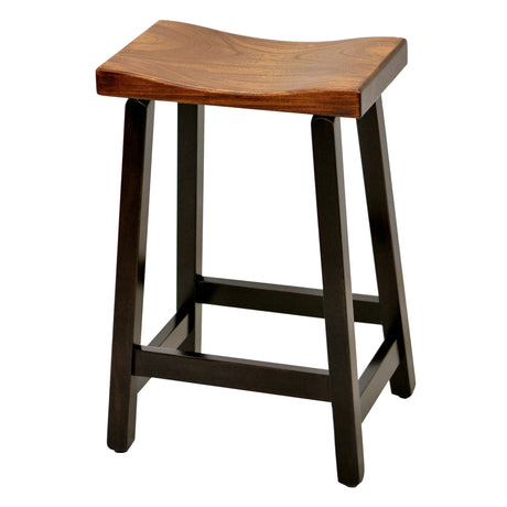 Urban 24" Black & Wood Bar Stool | M-EB&E-MC