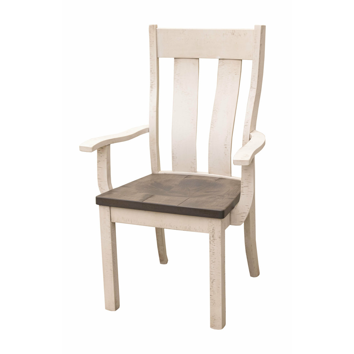 Urbana White & Wood Arm Dining Chair | M-CS&DCD