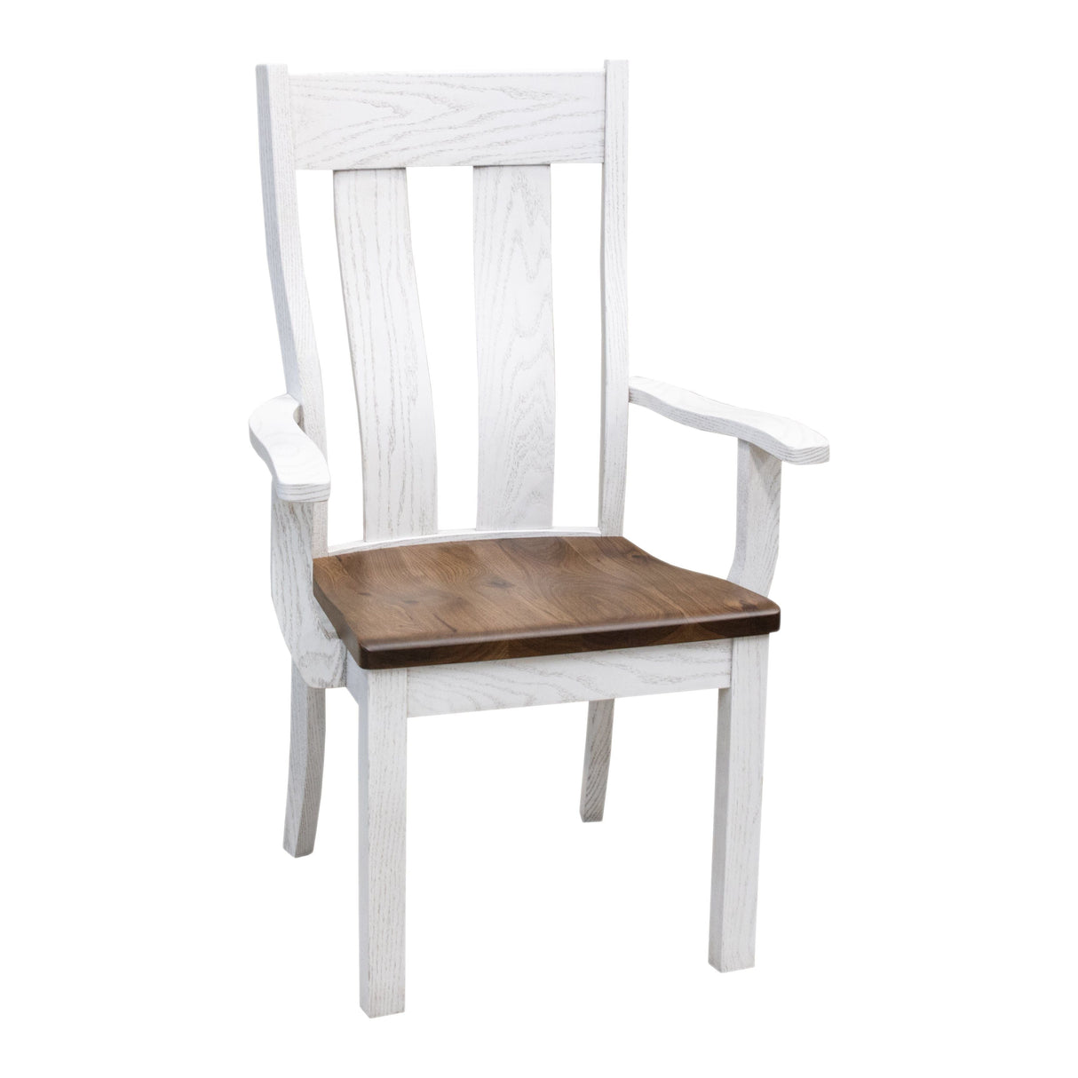 Urbana White & Wood Arm Dining Chair | O-GW&RH-CO