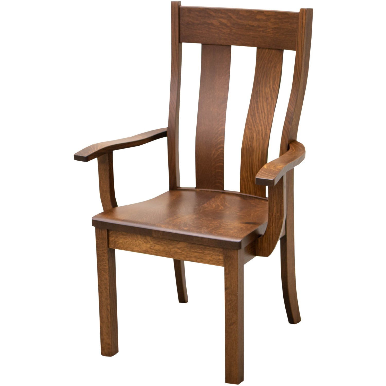 Urbana Quarter Sawn White Oak Wood Arm Dining Chair | GB