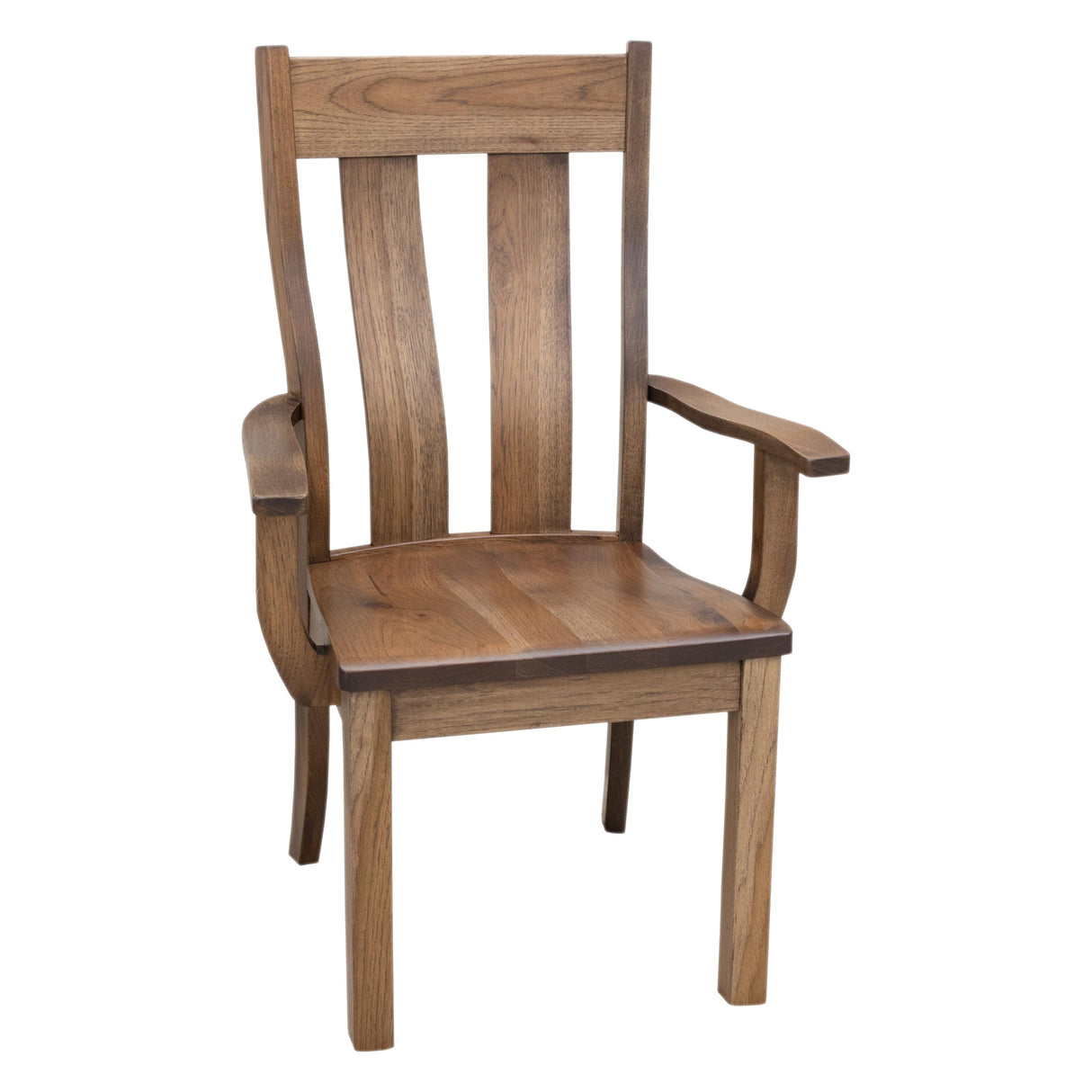 Urbana Hickory Wood Arm Dining Chair | CO