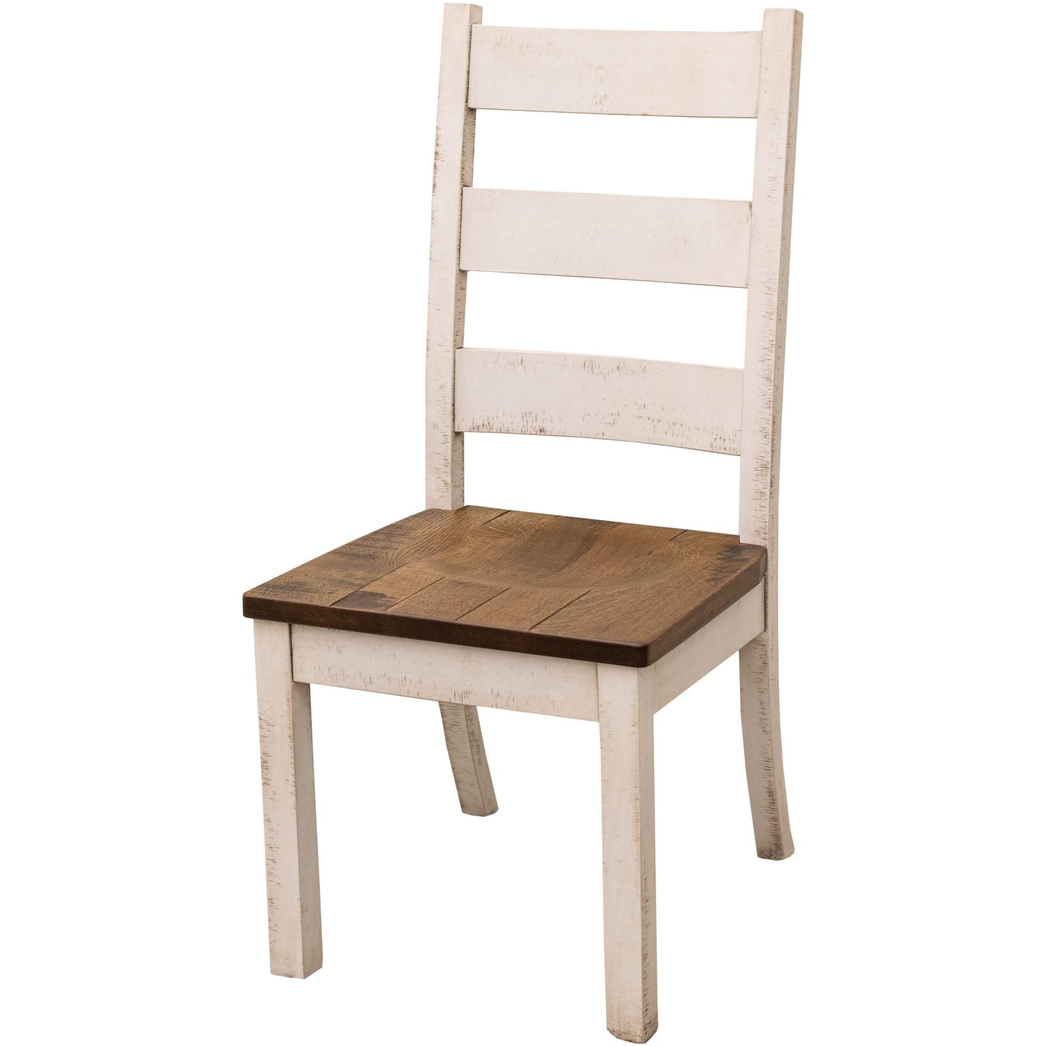 Western High Back White & Wood Side Dining Chair | M-CS&RQSWO-CO