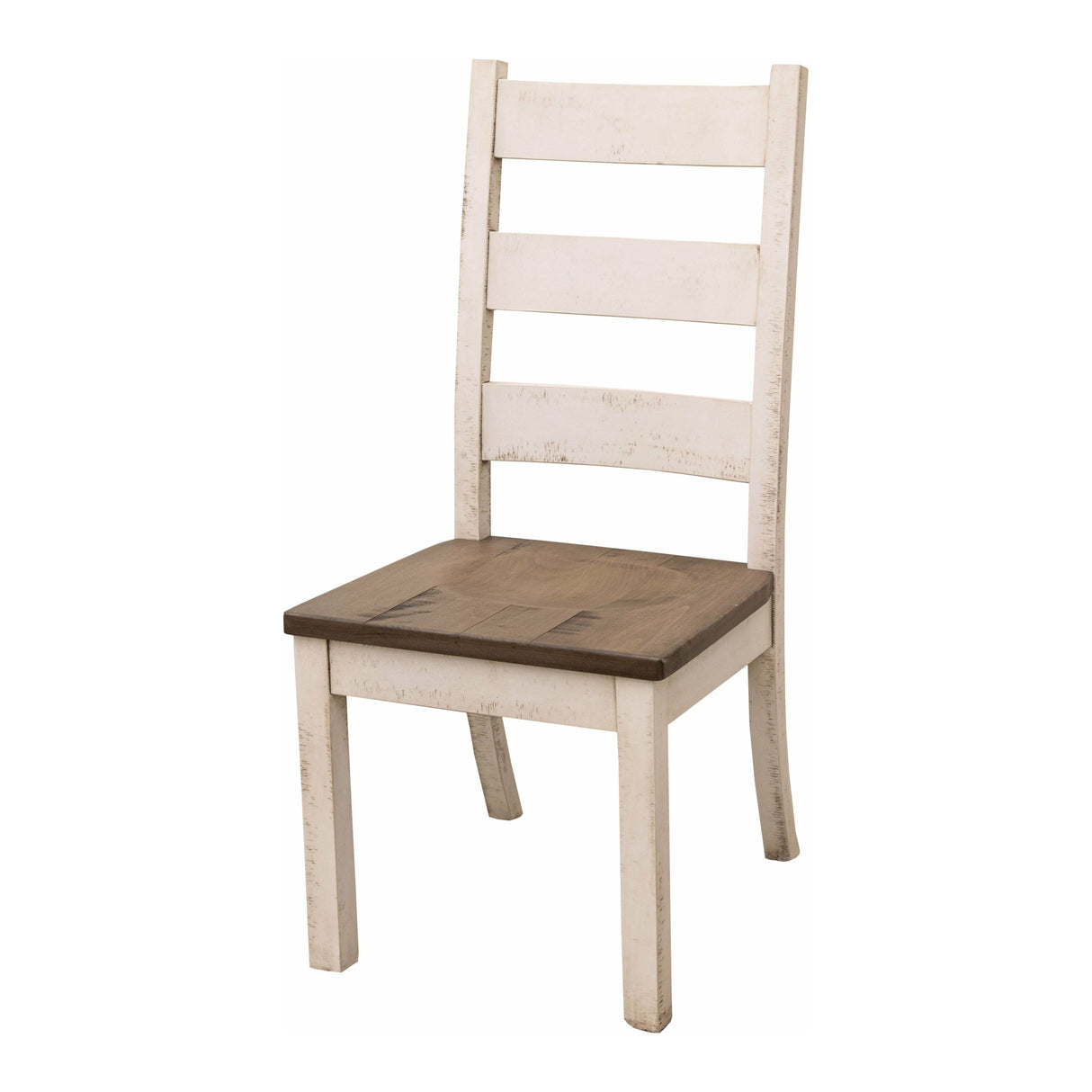 Western High Back White & Wood Side Dining Chair | M-CS&DCD