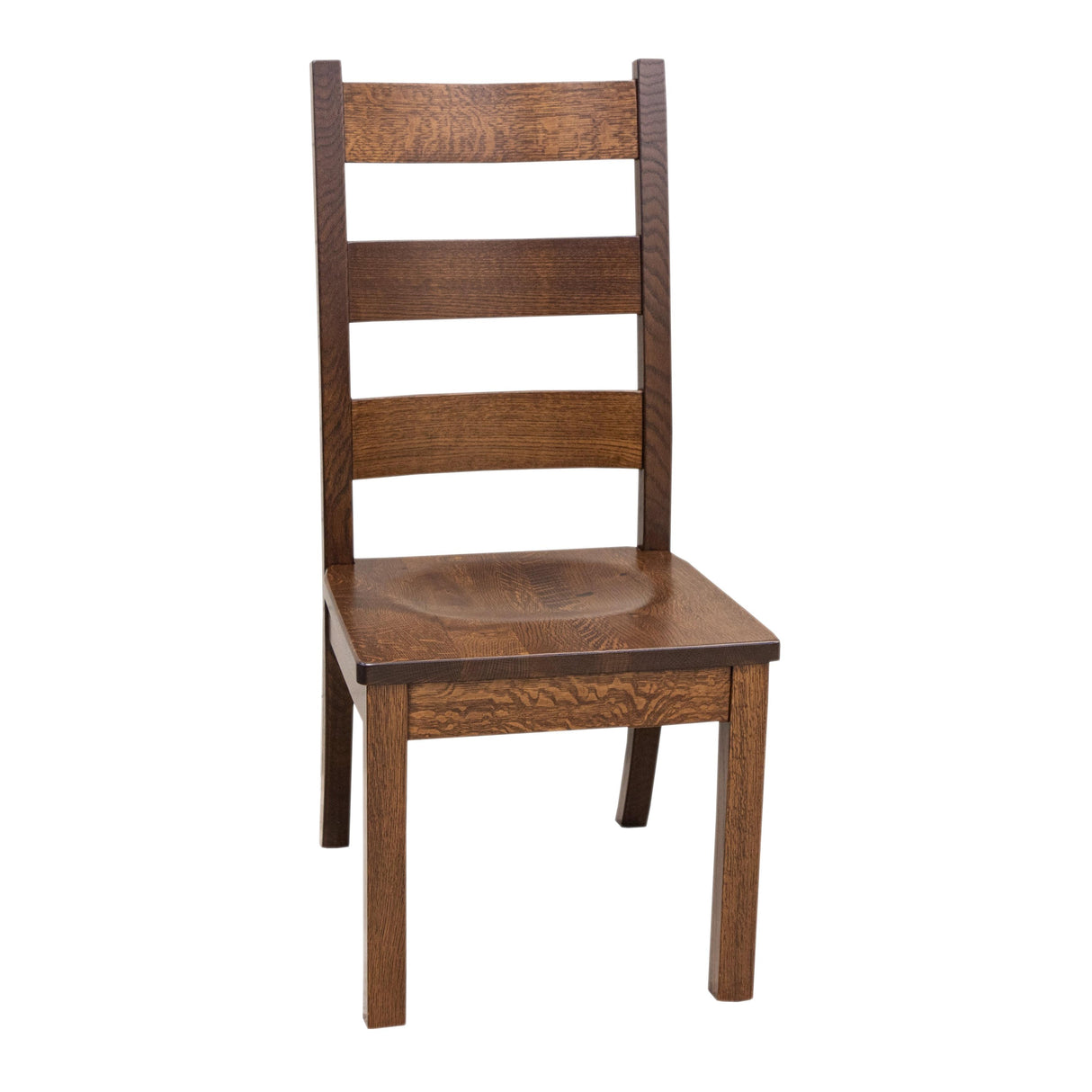 Western High Back Quarter Sawn White Oak Wood Side Dining Chair | ASB